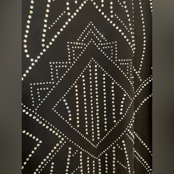 Say What? Black Geometric Pattern Bodycon Dress - Picture 2 of 9